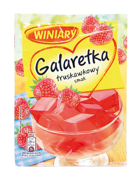 NEW! Jelly desert with strawberry flavour "Winiary", 71g