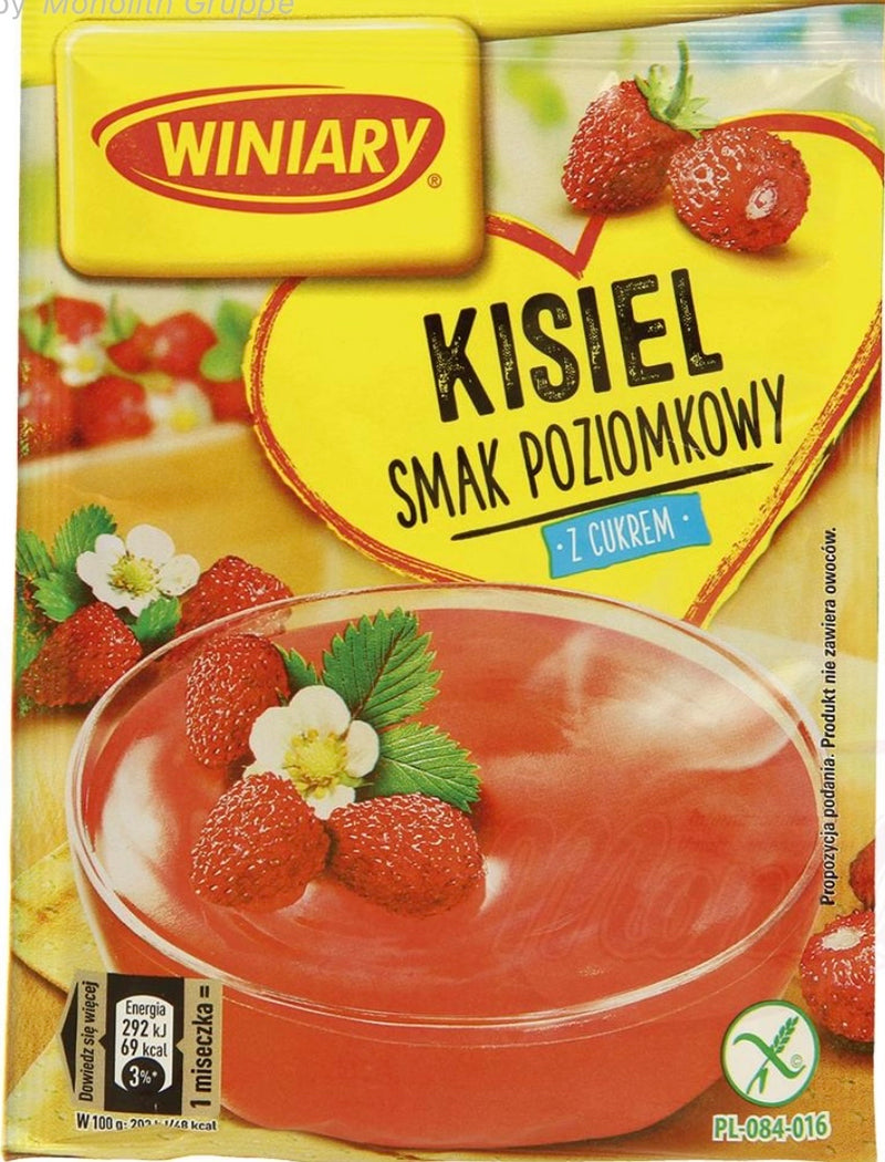 NEW! Dessert powder with wild berry flavour ‘Kisiel o smaku poziomkowym’, 77g