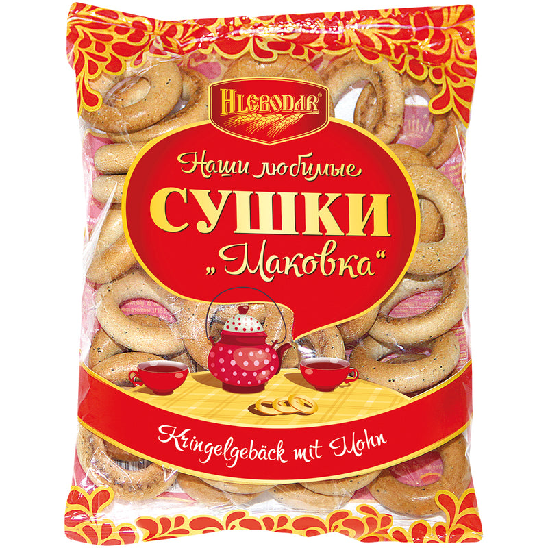 NEW! Breadrings (Sooshki) with poppy seed "Makovka", 220g