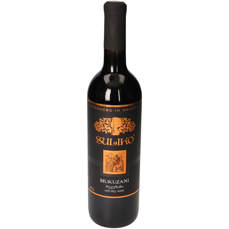 NEW! "Mukuzani", dry red wine from Georgia, Suliko, 11.5%, 0.75L