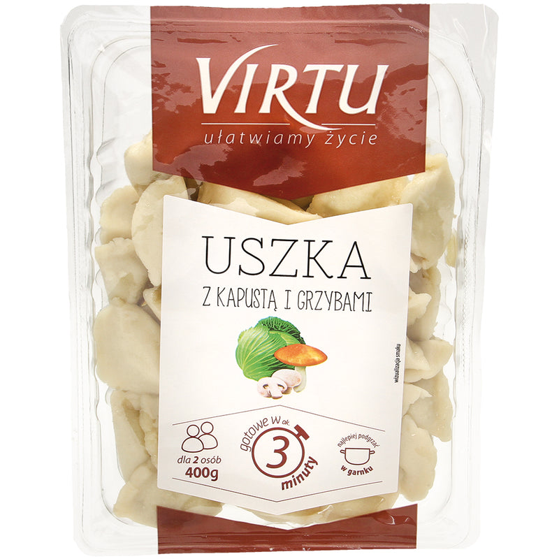 NEW! Dumplings “Uszka”, with cabbage and mushrooms, chilled, 400g