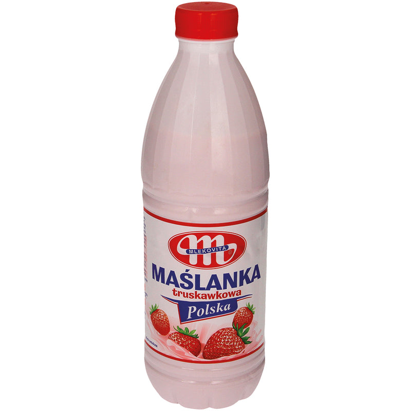 NEW! Butter milk with strawberries, "Maslanka"1,5%, 1L