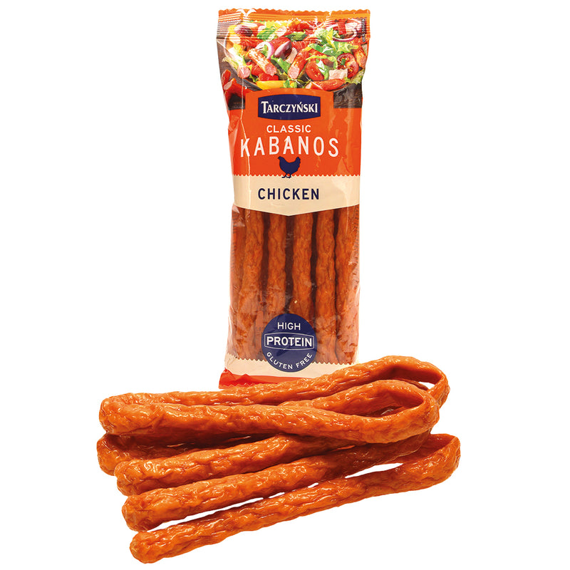 NEW! Kabanossy sausage snack from chicken, "Tarczynski", 200g (Gluten free)