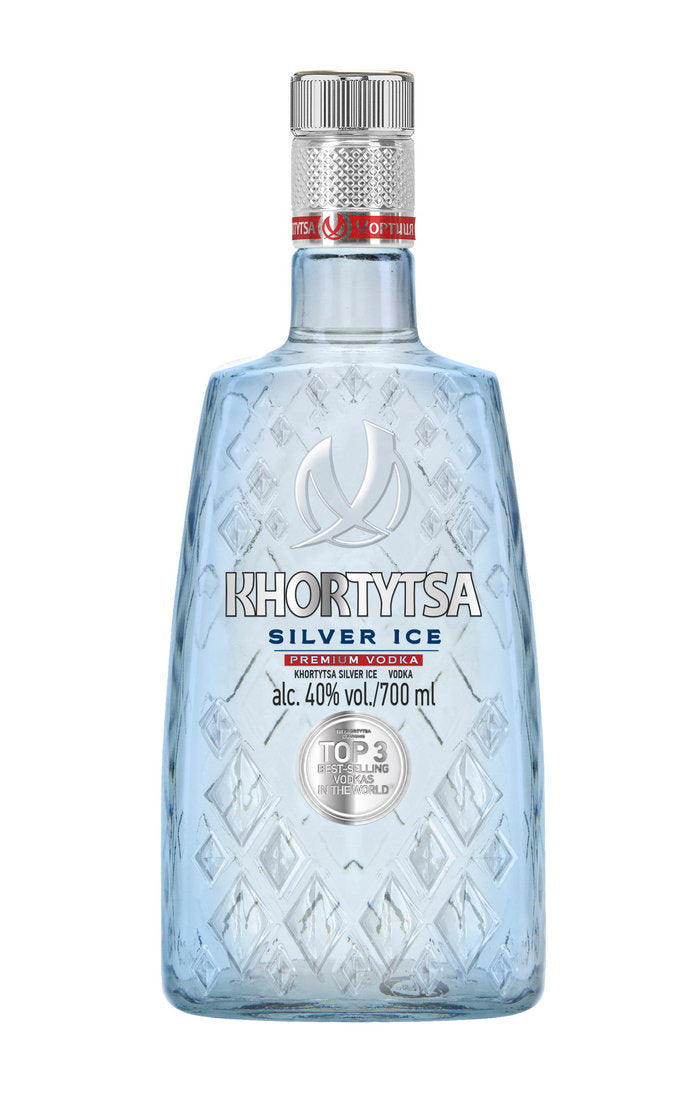 NEW! Vodka "Khortytsa Silver Ice", 40%, 0.7L