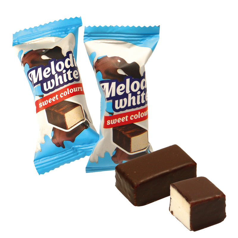 NEW! Marshmallow in chocolate "Melody white", 100g