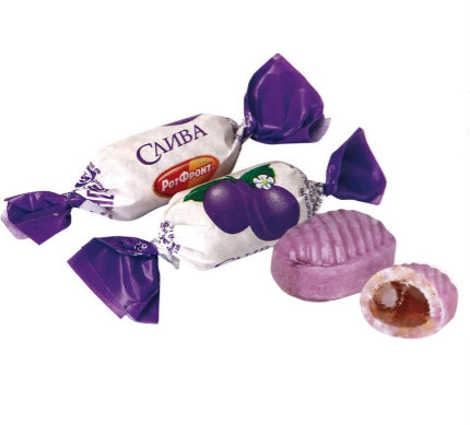 NEW! Hard candy "Silva" with plum flavor, 200g