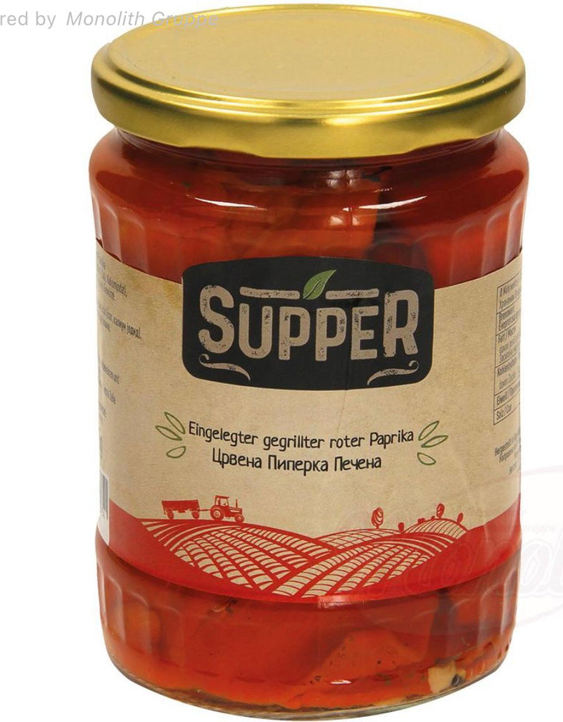 NEW! “Pickled grilled red paprika” (red peppers), 550g