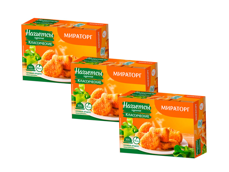 Chicken nuggets "Classic", frozen, buy 2 get 3rd for free, 300g