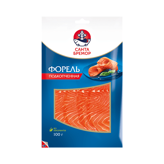 NEW! Rainbow Trout, smoked, fillet slices, 100g