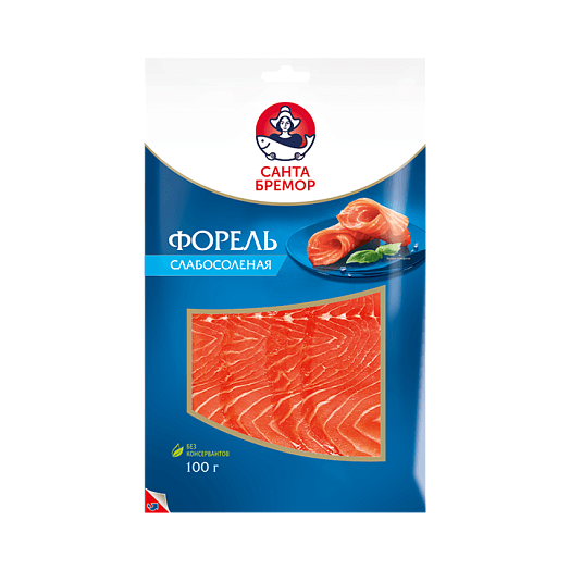 NEW! Rainbow Trout, lightly salted, fillet slices, 100g