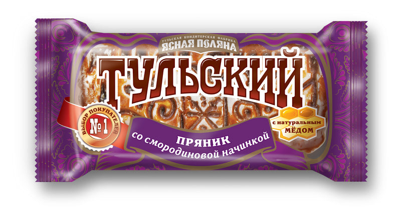 NEW! Gingerbread "Tulsky" with black currant filling, 140g