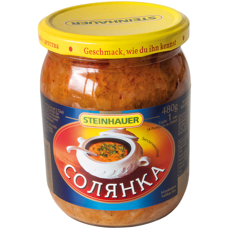 Solyanka with sauerkraut, vegetables and pickles, "Steinhauer", 500g