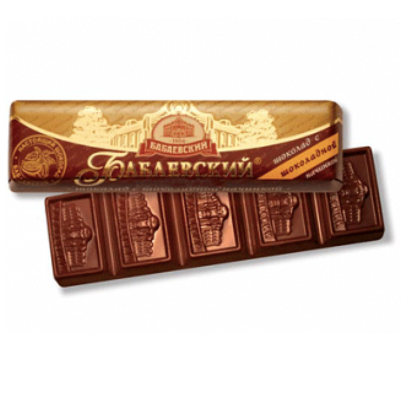 Chocolate "Babaevskiy" with chocolate filling, 50g