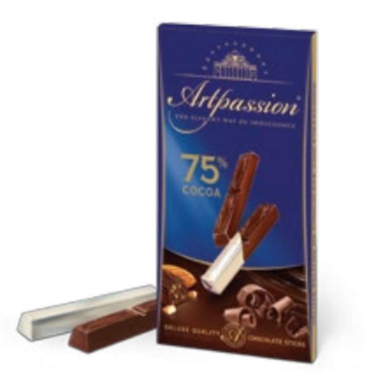 Artpassion chocolate with almonds, 75% cocoa, 100g